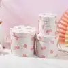 Printed surface round hugging bucket three-piece set, round gift box, flower packaging box Specification image